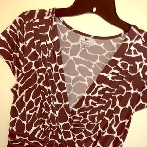 Giraffe print dress